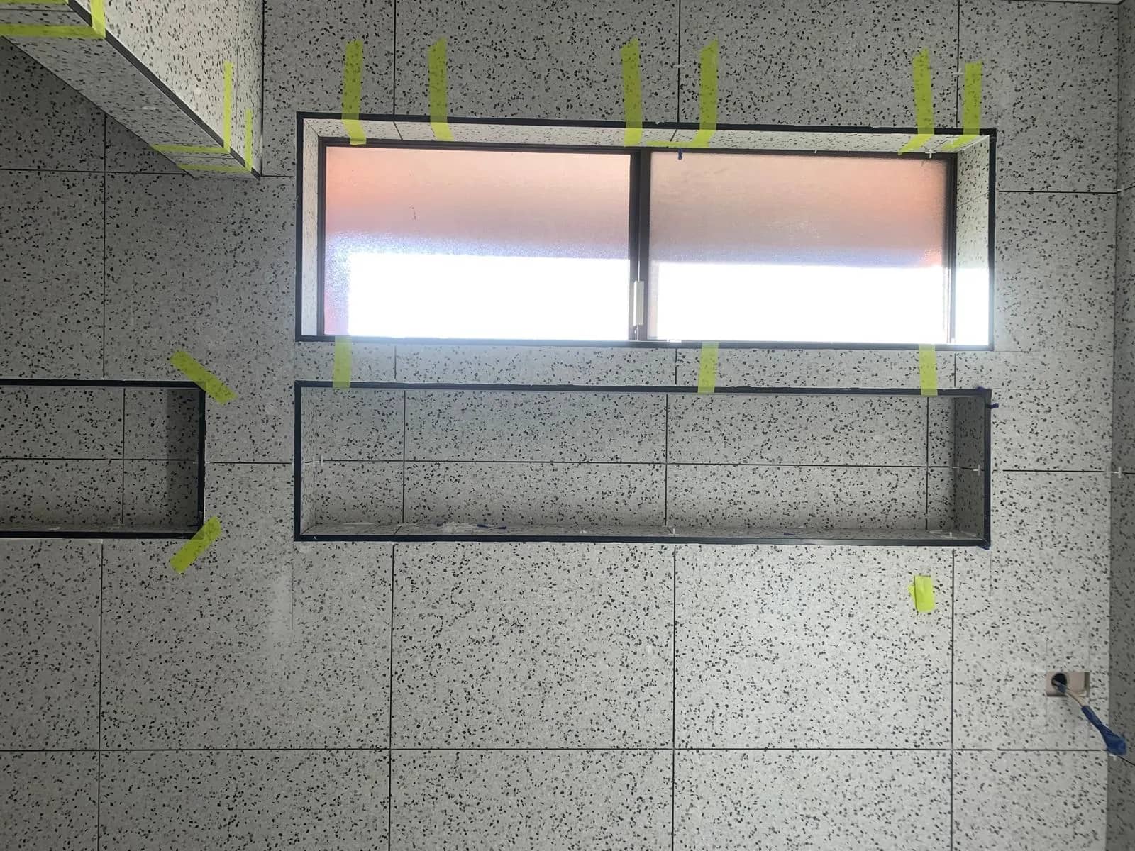 Modern porcelain kitchen splashback installation Melbourne