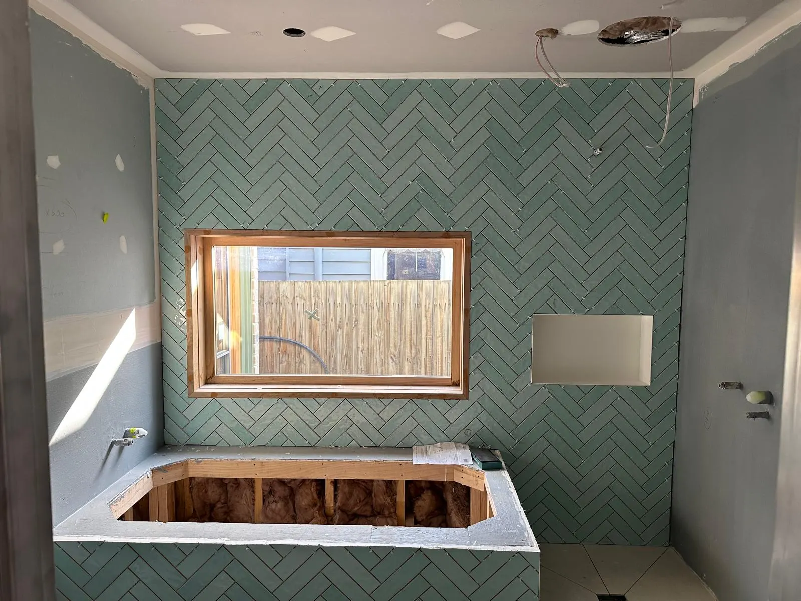 Modern tiled bathroom renovation