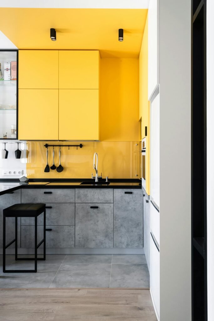 porcelain splashback in kitchen